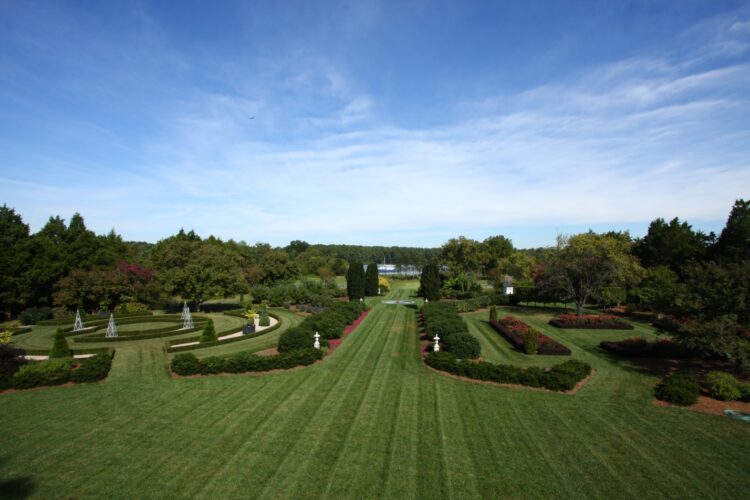 Perfectly maintained landscape design