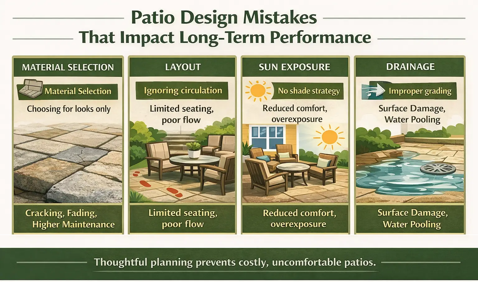 Patio Design Mistakes to Avoid